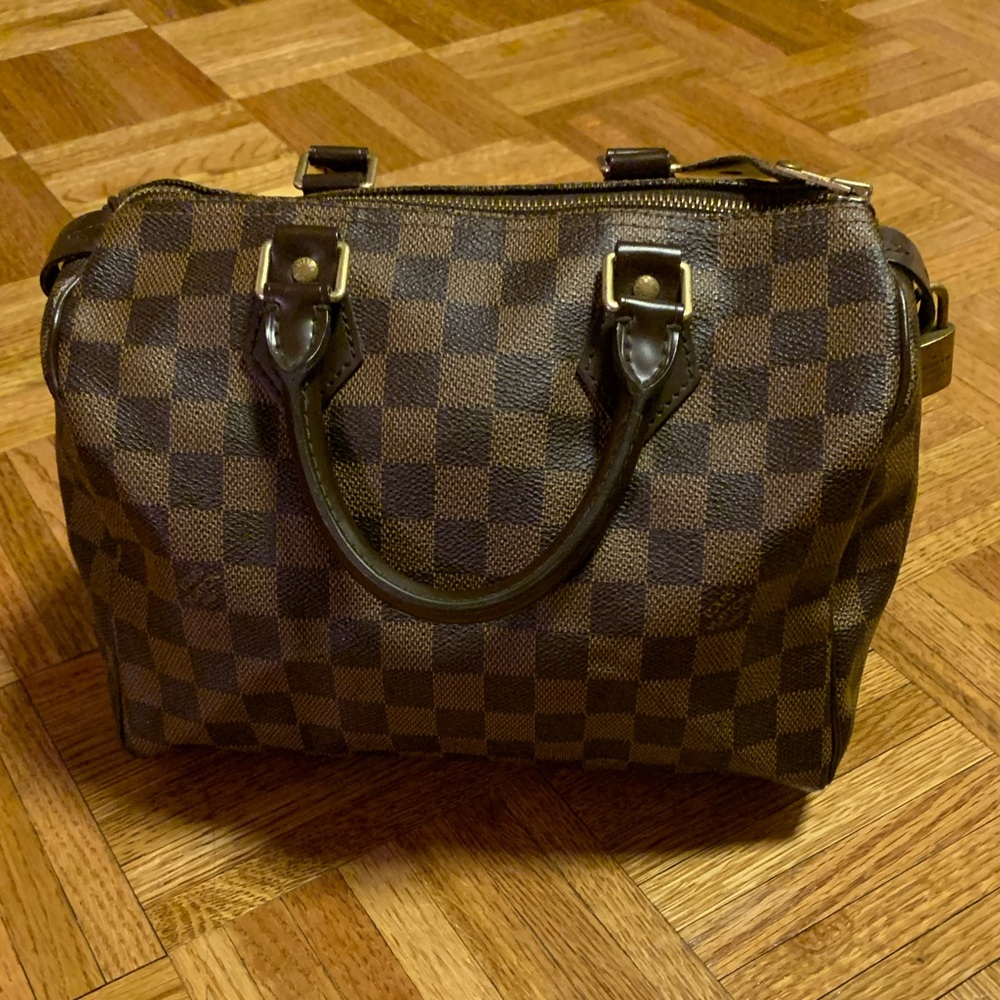Louis Vuitton Speedy 25 Damier Ebene Bag